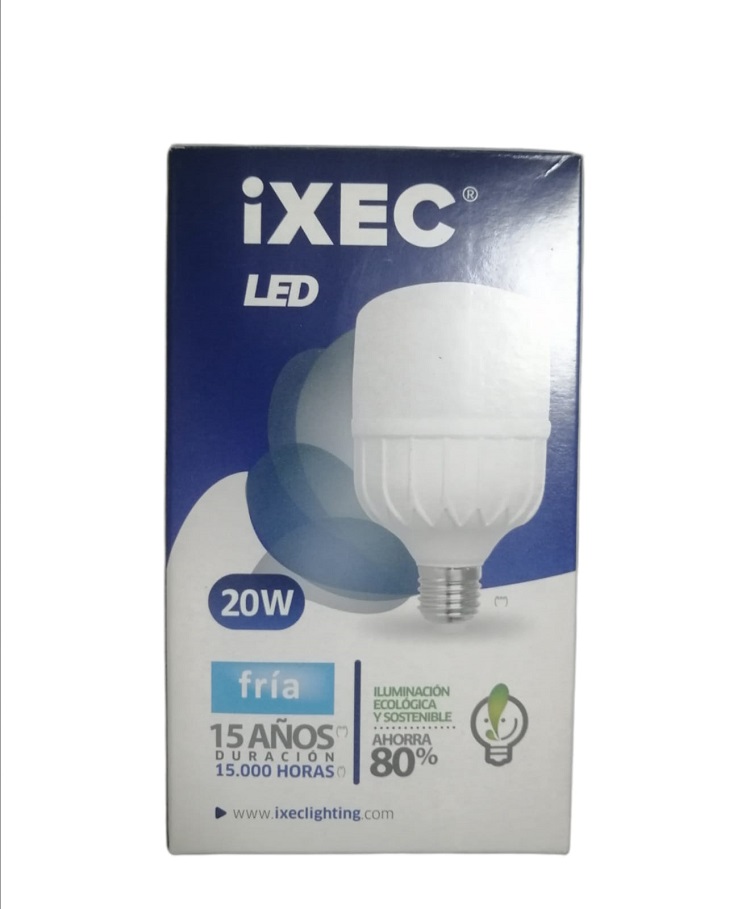 Lámpara LED 20W fría Ixec